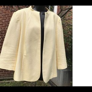 Yellow polkadot blazer